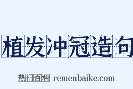植发冲冠造句是什么意思的图片